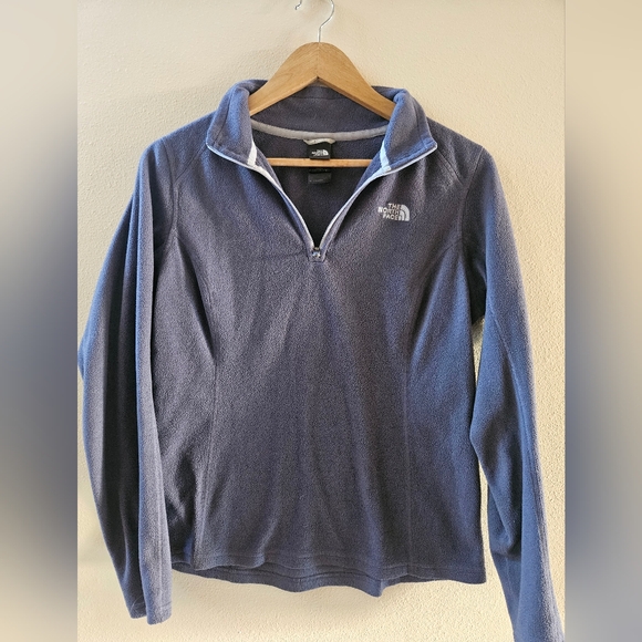 Womens Lightweight Fleece Quarter Zip North Face - Picture 1 of 3